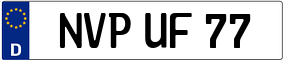 Trailer License Plate